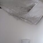 Library toilet ceiling coming down